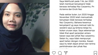 Photo of Naz Carpentry Gugur Saman Fitnah Terhadap Guru Tadika Yang Buat Fitnah Di Instagram Awal Ashaari