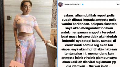 Photo of Zarina Anjoulie Buat Laporan Polis, Mahu Ambil Tindakan Saman Terhadap Seorang Anggota Polis Wanita