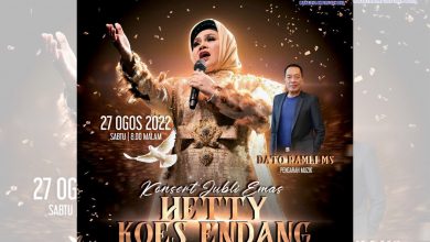 Photo of Jualan Tiket Konsert Jubli Emas Hetty Koes Endang Dapat Sambutan Hangat, Sudah Terjual Sebanyak 85 Peratus